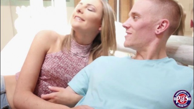 Caucasian babe Shyla Ryder gets caught by stepmom fucking her bf