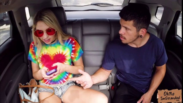 Petite blonde Khloe Kapri gives a masturbation show