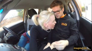 Saucy Lexi pounded by driving instructor
