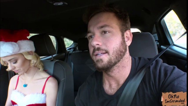 Horny petite Haley Reed fucks a stranger for a ride