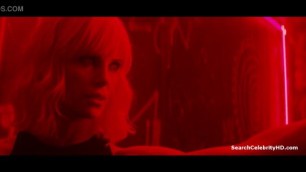 Amazing Charlize Theron nude butt lesbian sex with Sofia Boutella Atomic Blonde