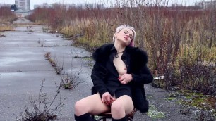 TheLifeErotic Ferggy Alone wild girl is riveted Outdoor