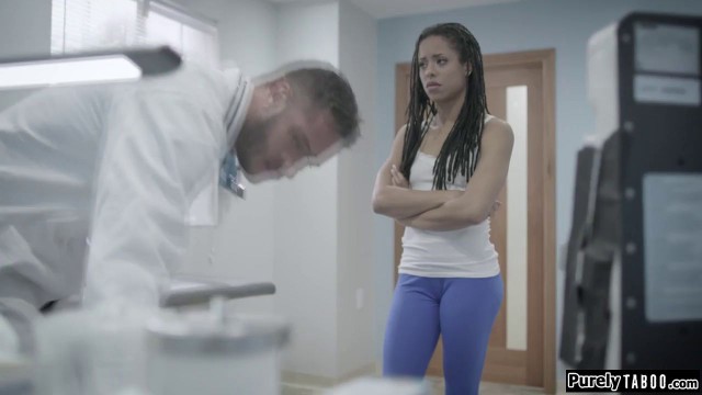 Perv doctor offers money to fuck client