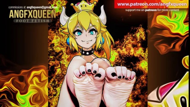 BOWSETTE FEET FOOTJOB PORN Cartoon Cosplay