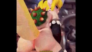 BOWSETTE BEST COMPILATION - Hardcore Threesome JERK OFF CHALLENGE!