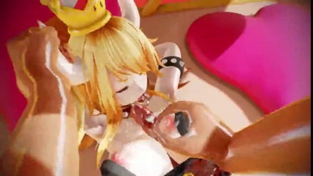 Princess gets fucked BOWSETTE TITFUCK FACIAL