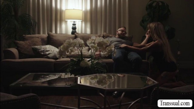 Busty TS stepmom analed her stepson