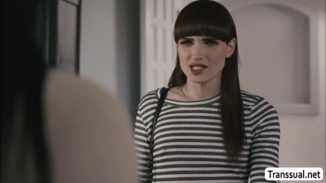 Smalltits shemale fucks her milf bestfriend