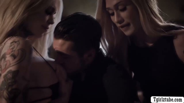 Two Hot shemale barebacked by stepbro