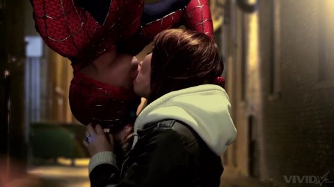 Lucky Spiderman Gets A Blowjob From Adorable Chick Capri Anderson Karlee Grey