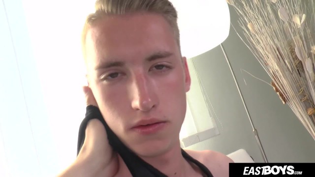 Blonde boy and his huge big dick by EastBoys