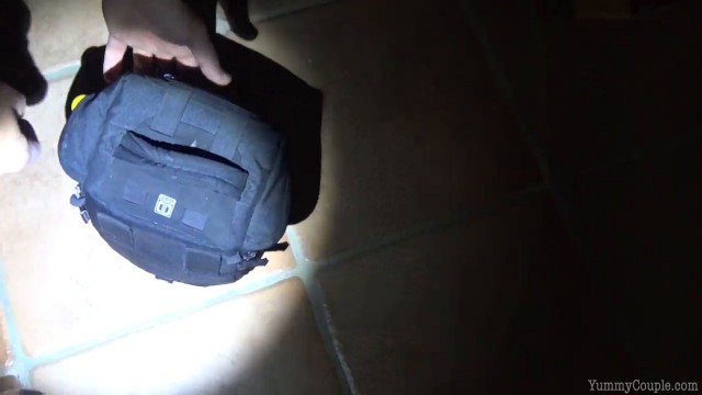 The electrician helps me finish getting off