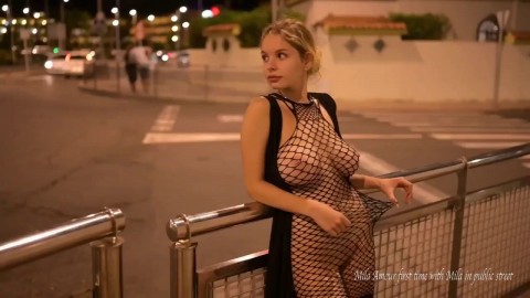 Mila Amour First Time With Mila In Public Street Girl Gets Fucked Hard