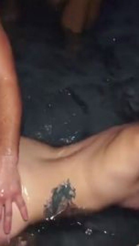 Top Sex Group sex with three young girls at the pool porn