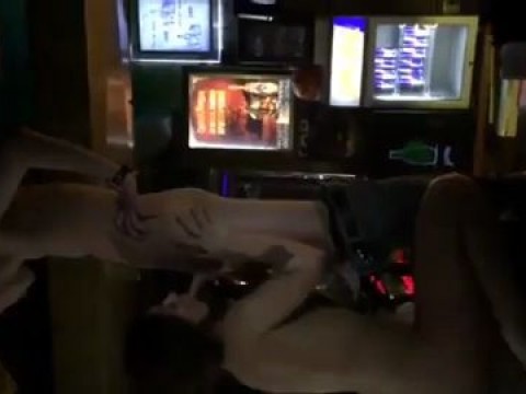 girl sucks dick on the bar