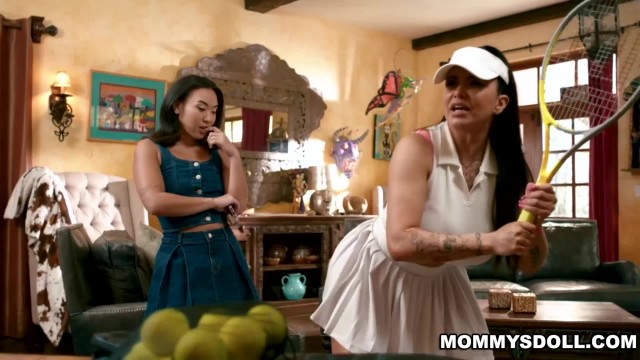 Romi hastily accepts, leading to a little pre-game fun