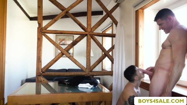 Horny stud DILF Legrand analed sex toy Twink Bastian