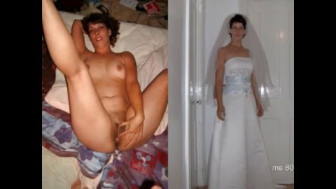 brides dressed undressed porn clip
