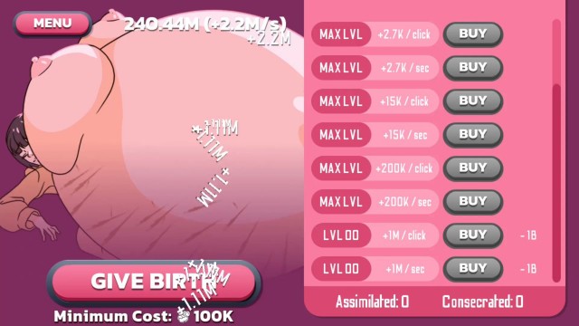 MORE CLICK TO GROW HER BELLY