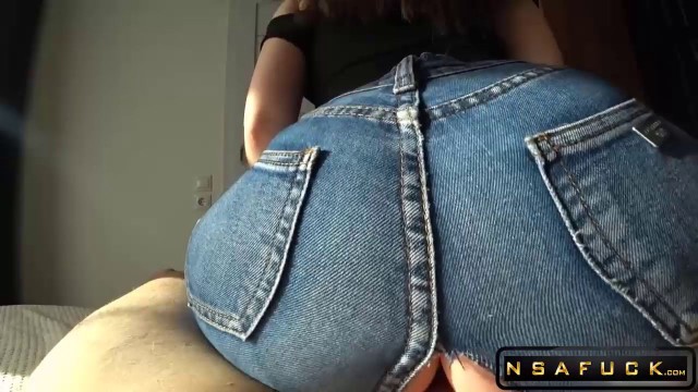 Desperate Bitch Tears Jeans to Ride Dick p1