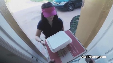 pizza delivery girl fucks for cash movie