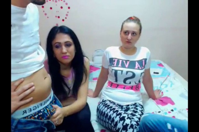 two young real couples put on free sex