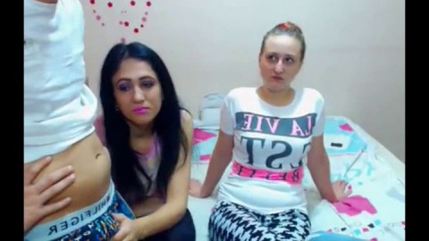 two young real couples put on free sex