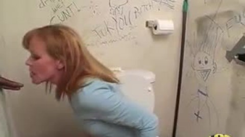 Glory Hole Strawberry Girl Sucking Dick