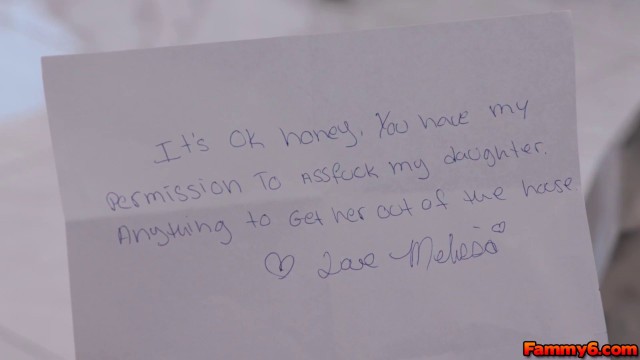 Satine SUmmers asks he stepdad to guide her through her first anal penetration