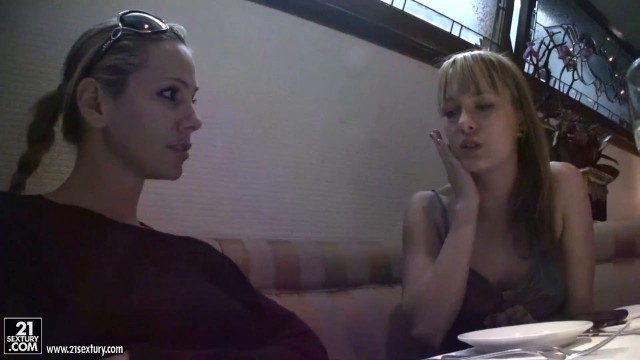 Blue Angel And Sandy Fantasy Take A Personal Trainer's Hard Rod In Up Close & Personal Girl Blowjob