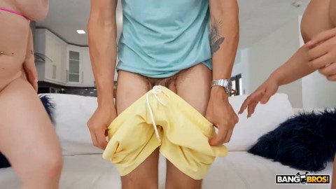 Sarah Arabic & Emily Norman Big Tit Pool Guy Threesome With Leo Valentino Bigcocks