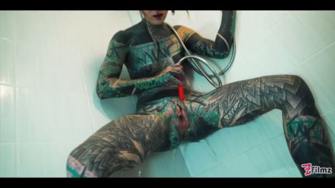 Anuskatzz Anal Masturbation – Tattooed Model Shower Scene Z Filmz 2025 Daughter Fuck