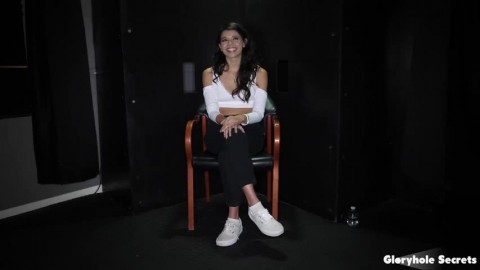 Watch First Gloryhole Interview Nervous Harley Hazes About Her First Time At Gloryhole And Dirty Oral Sex! Mom Suck Son Dick