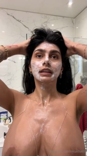 mia khalifa shower big boobs adult