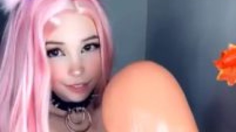 belle delphine sucking biggest dildo viral sex