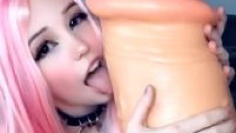 belle delphine sucking biggest dildo britian