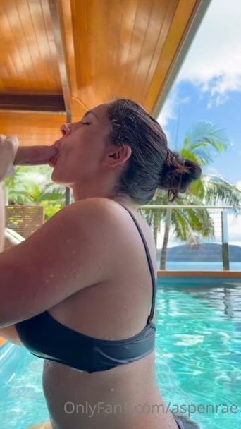 aspen rae pov pool blowjob watch