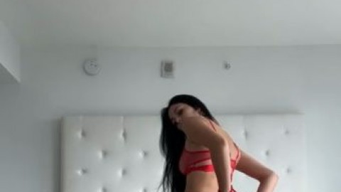 camilla araujo red lingerie viral movie