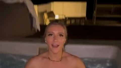 blondeadobo rooftop swimming pool video