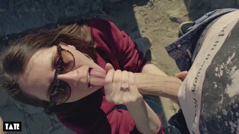 Stranger Cum In My Throat After Public Blowjob Hot Babe Porn