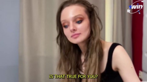 Get Prepared For A Horny Podcast Interview With 18 Year Old Escorts And Their Dearest Fucky Fucky Positions! Her First Big Cock