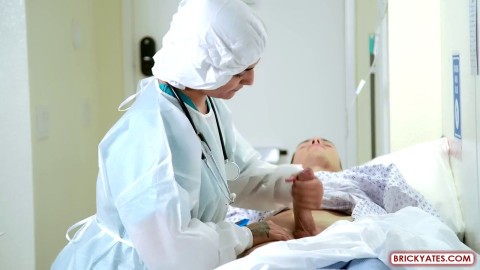 Aleksa Casual Erection Treatment From A Nurse Aleksa A pussy creampie