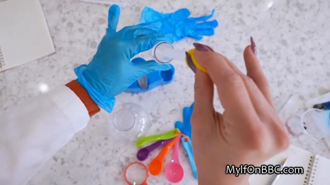 Riding colleagues big black dick in the name of science