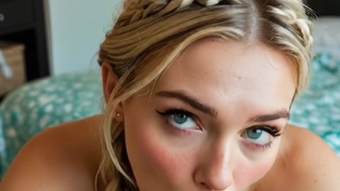 Hot blonde Takes big cock