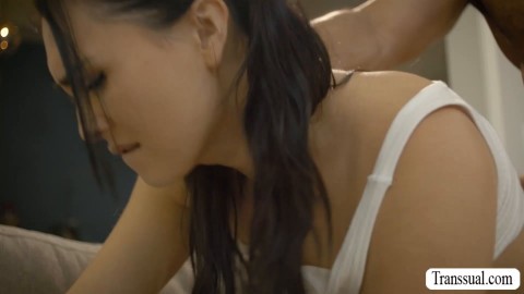 Hanging out with my hot and sexy TS stepdaughter