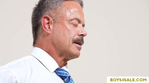 Go on your knees and start doing your job sex toy