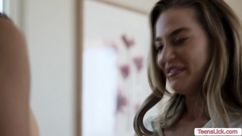 Watch this hot lesbian roommates rimjob each other