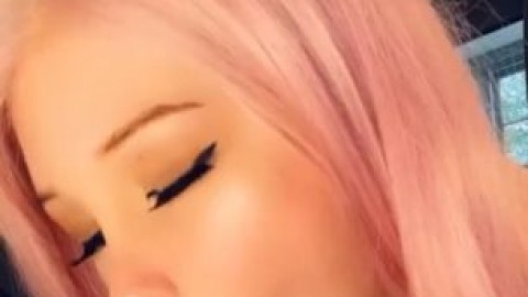 belle delphine sloppy dildo xxx porn clip