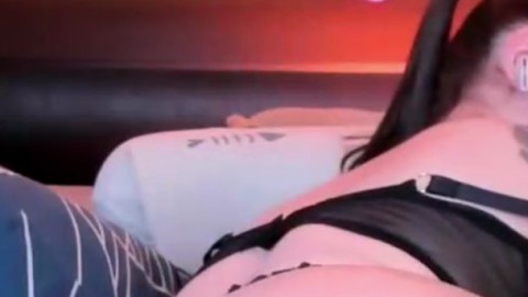 Stuffed Ass Rubbed Fat Pussy