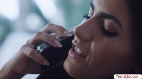 I caught my slut babysitter touching her self